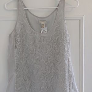 JCrew silk & lace tank, size 4